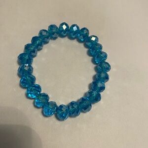 Blue Crystal Beaded Bracelet